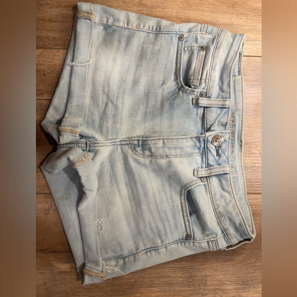 American Eagle light blue shorts